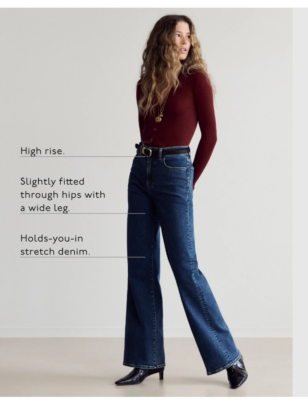 Madewell The Tall Wide-Leg Jean in Super Stretch NW626 Size 25 Tall NWT - Picture 4 of 8
